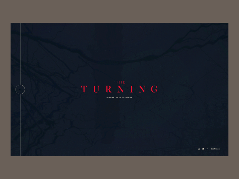 The Turning - Title Interaction animation movie three.js title