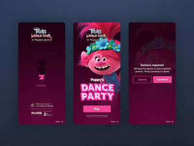 Trolls 2 AR Games - Landing Pages games landing loading movie party pink prompt title trolls
