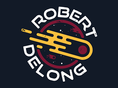 Robert Delong apparel asteroid band comet delong design merch robert space stars tee