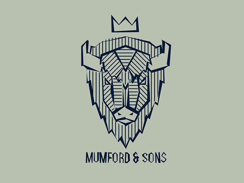 Mumford band bison buffalo crown merch mumford shirt sons tee