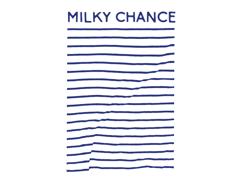 Milky Chance band chance custom graphic merch milky shirt stripes tee type waves