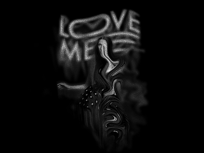 Love band distortion glitche grain love merch smoke vintage woman