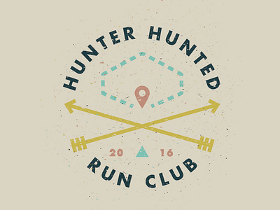 Hunter Hunted Run Club arrows band club gps hunted hunter merch run shirt