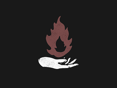 It's getting hot in here fire fireball flame hand illustration magic palm