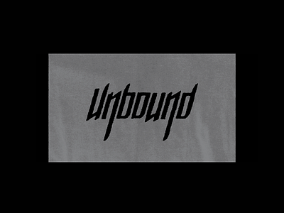 Unbound clothing font typography unbound
