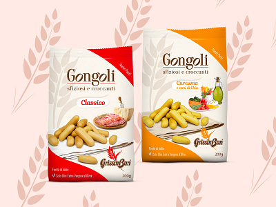 GONGOLI PACK - GrissinBon design food graphic design italian food pack packaging