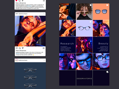 Les Pieces Uniques branding colors content design design eyewear glasses graphic design ig instagram motion graphics post social social media socialmedia sunglasses ui visual design web web site