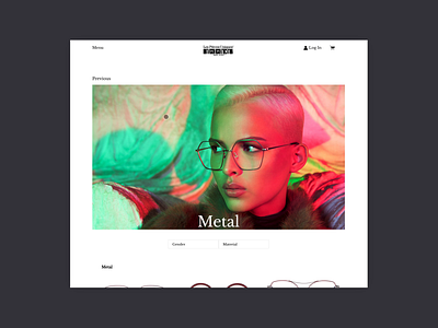 Les Pieces Uniques colors design ecommerce eshop glasses graphic design sunglasses ui ux visual design web web site