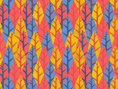 Retro Forest Seamless Pattern
