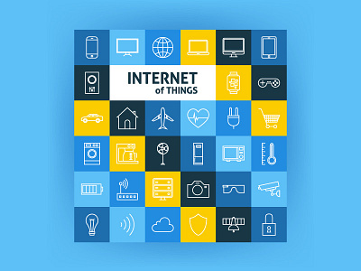 Internet Of Things Line Art Icons computer electronics icon internet internet of things line outline set smart smart home technology vector