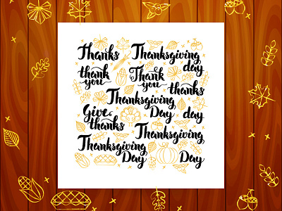 Thanksgiving Day Lettering autumn calligraphy day dinner lettering thank thanks thanksgiving thanksgiving day traditional turkey vector