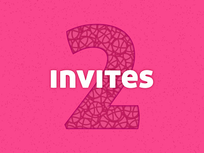 2 Dribbble Invite X2