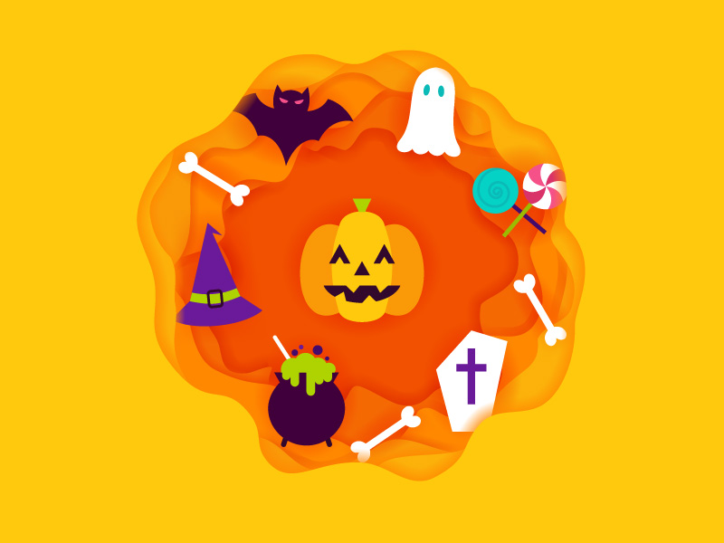 Download Halloween Papercut by Anna Sereda on Dribbble