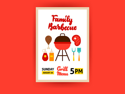 Barbecue Family Poster