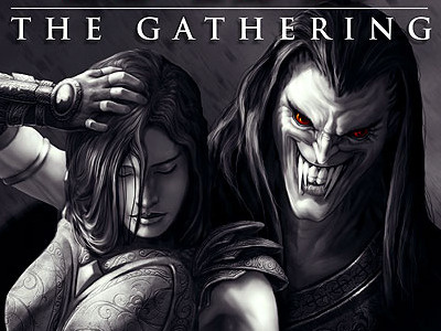 Dark Fate: The Gathering book cover dark fantasy undead vampire