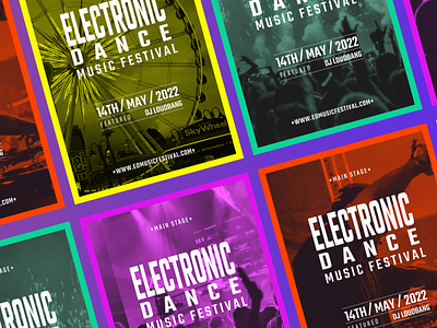 Music festival posters