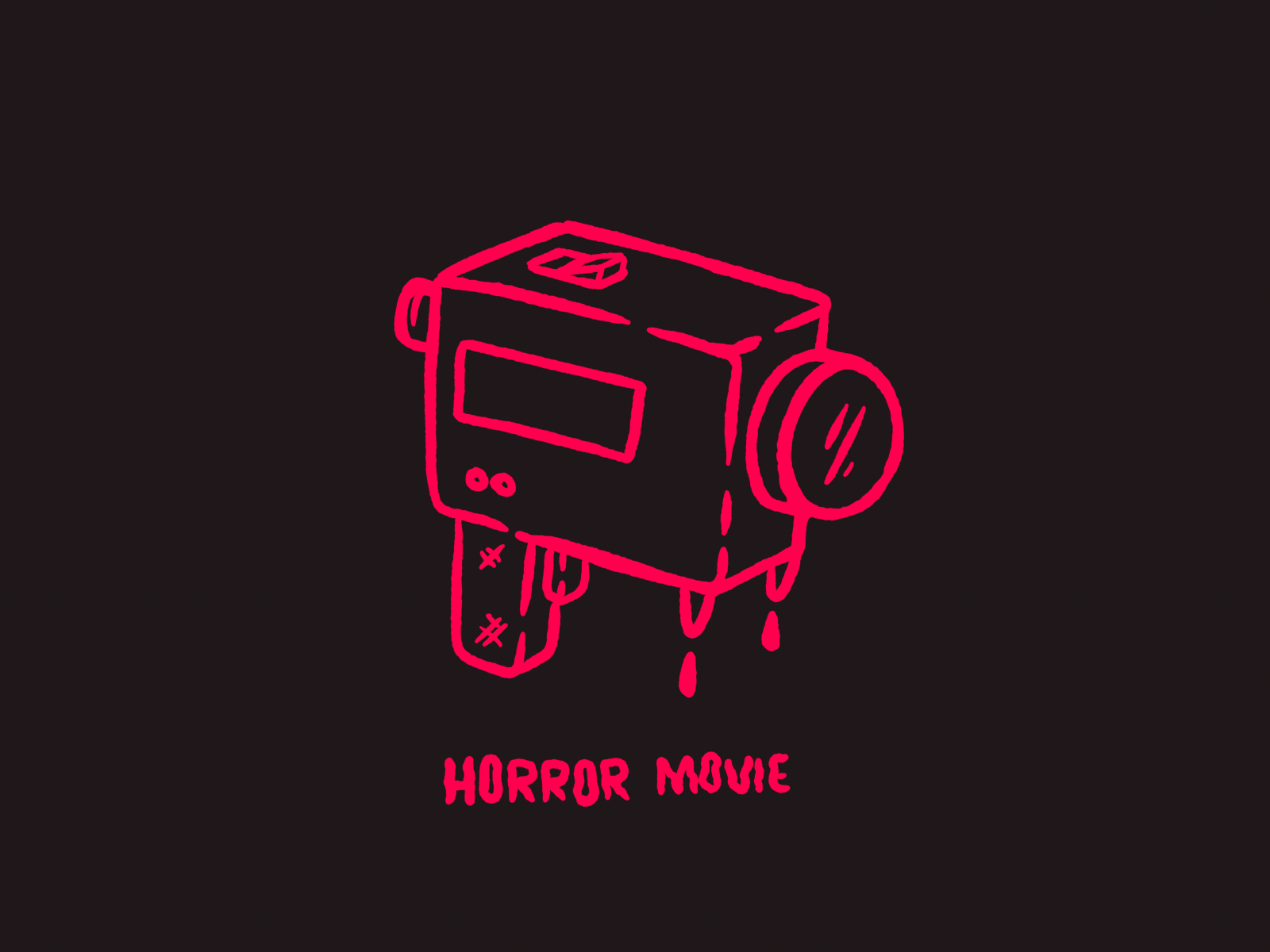 Horror Movie animation concept illustration illustration design procreate procreateanimation