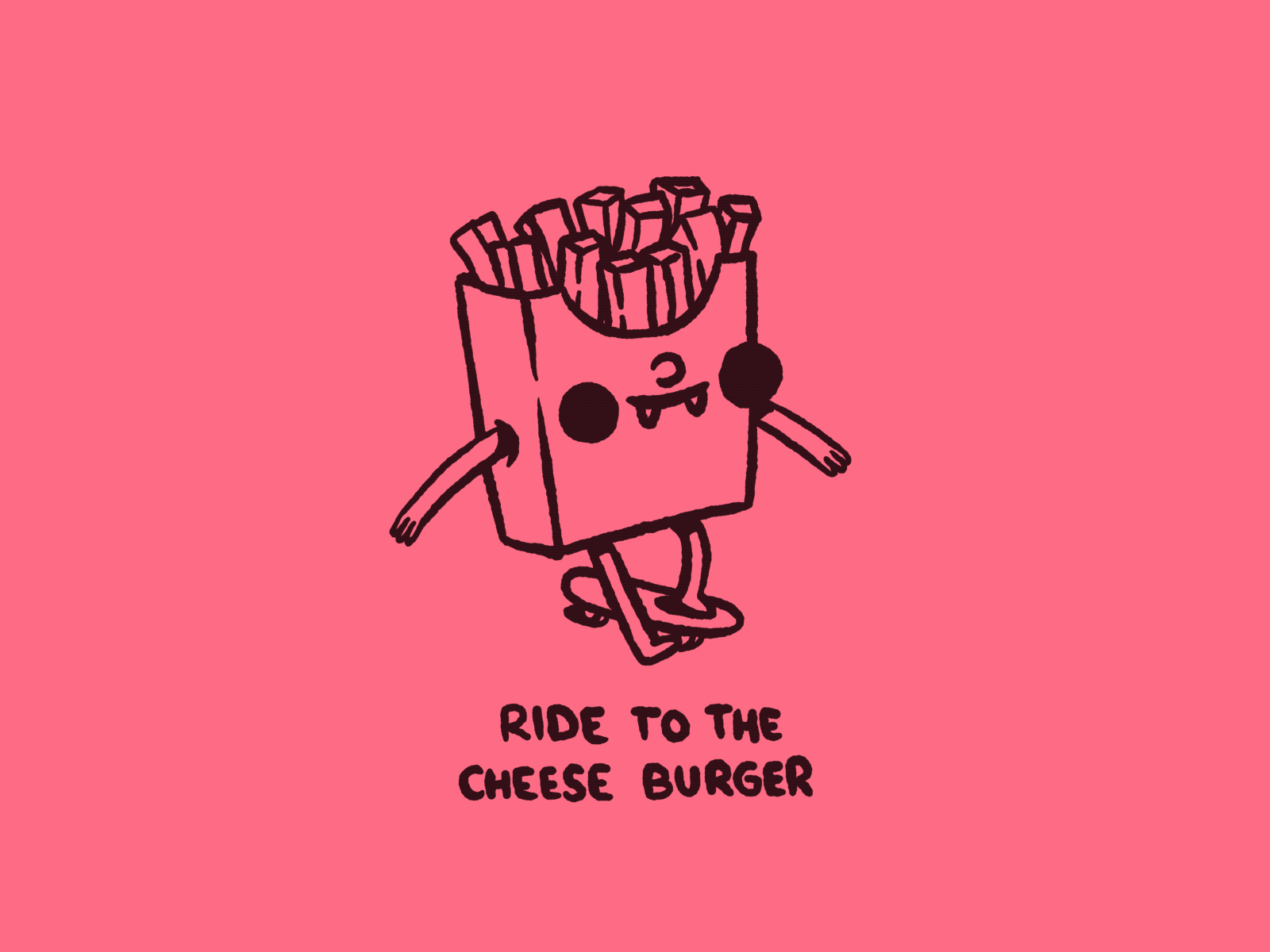 Ride to the burger animation character ipadpro ipadproart procreateanimation procreateapp procreateart
