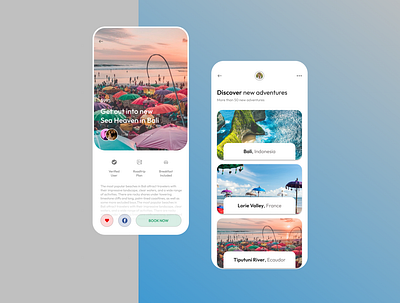 A Vacation App 3d animation app branding design graphic design illustration logo motion graphics redesign ui ux vector