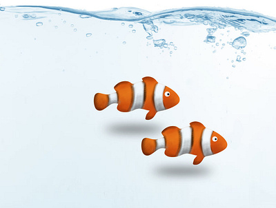 Fish. Amphiprion animal clown clownfish design fish graphic design illustration ocean sea