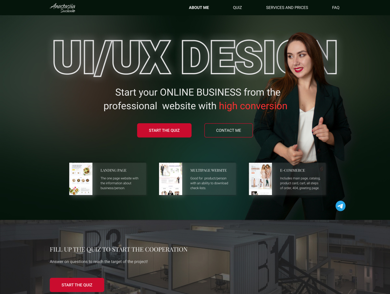 UI/UX Designer by Anastasiia Savchenko on Dribbble