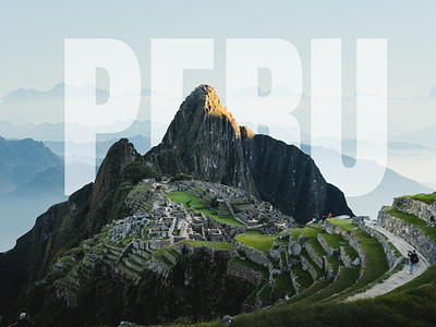 PERU banner branding design figma graphic design travel typography ui uiux ux