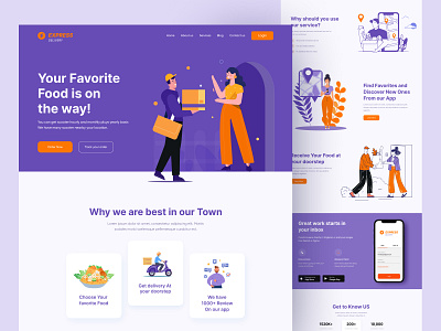 Delivery Landing page