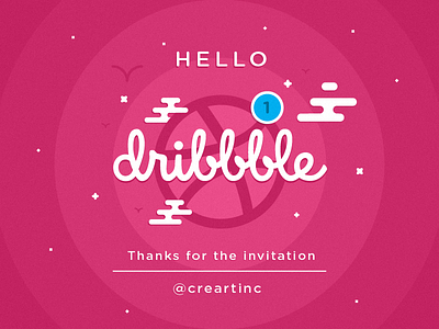 Hello Dribbble debut dribbble hello shot