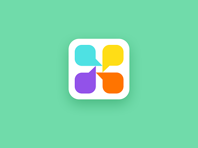 Talky Icon app brand branding icon logo logodesign messaging talk unused