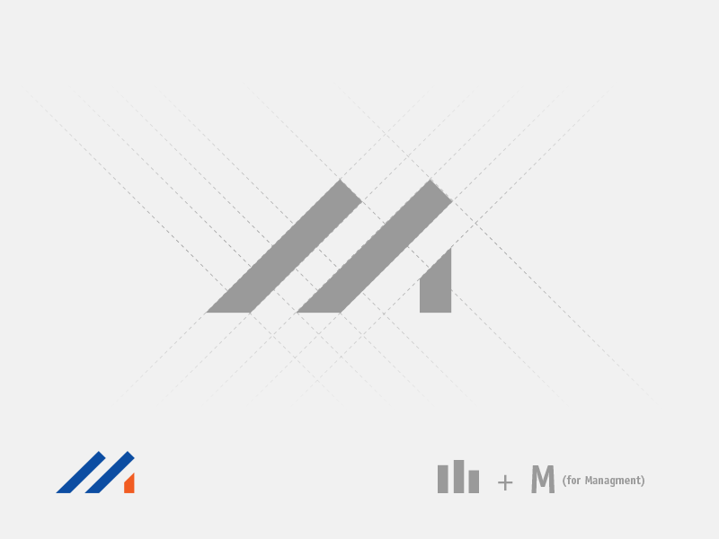 M mark for management brand branding diagram event letter logo logodesign m management mark workshop