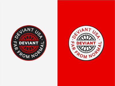 Deviant badge badge badge design branding car clean custom illustration vector wheel wheels