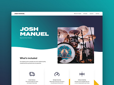 Josh Manuel Website branding clean dailyui design ui ux web web design website