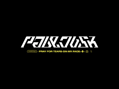 Paledusk type band clean custom lettering custom type grunge merch music typography