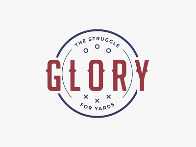 Glory II badge brand branding clean design drawn football hand handdrawn illustrator logo logotype