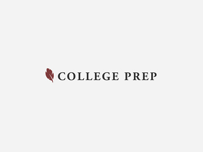 College Prep Alabama brand branding clean college design graphic logo mark quill vector