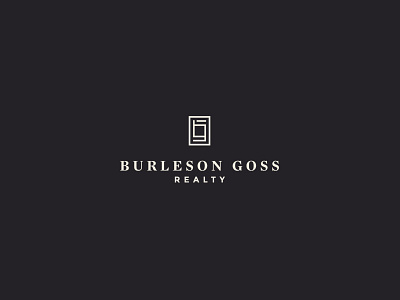 Burleson Goss concept design logo logomark mark realty realty mark type typography