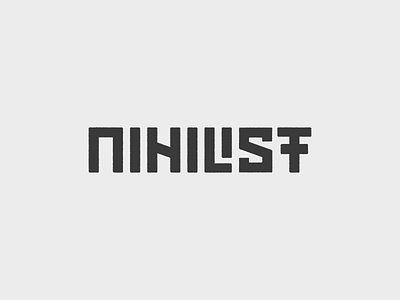 Nihilist custom custom type logo nihilist type