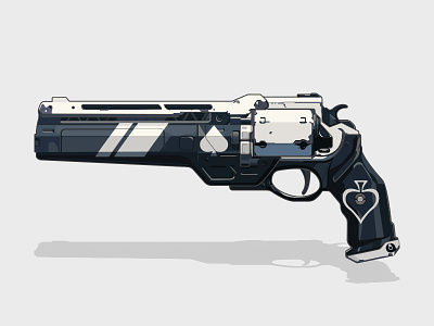 Ace of Spades ace of spades weapon armory destiny epic epicarmory gun illustration illustrator vector