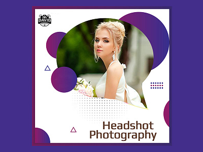 Headshot photography branding design typography ui ux vector