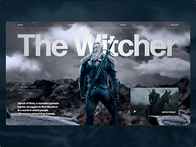 The Witcher TV series graphic design illustration photoshop the witcher typography