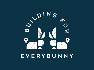 Building for Everybunny animal bunny design everybunny illustration rabbit shapes simple