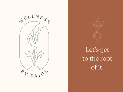 Wellness X Paige beat brand branding health logo vegetable wellness
