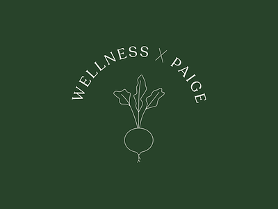 Wellness X Paige beat brand branding health coach logo wellness