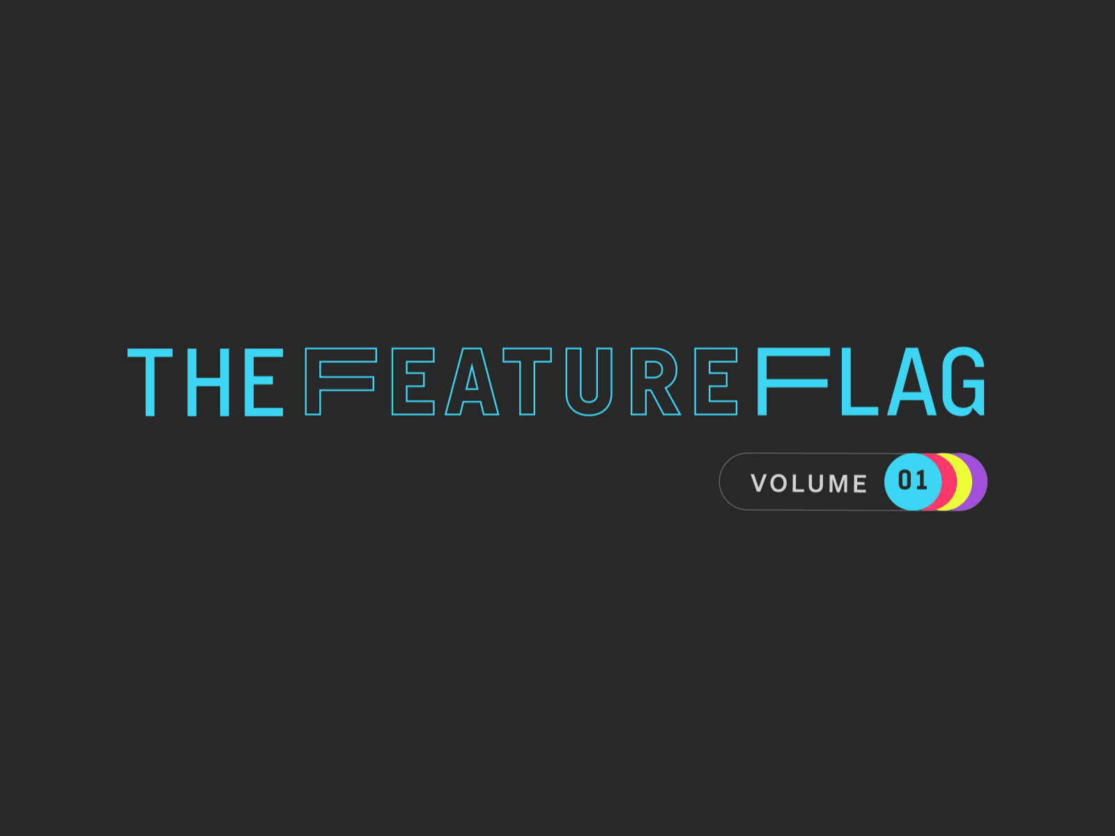 'The Feature Flag' quarterly newsletter brand branding feature flag launchdarkly logo newsletter typography