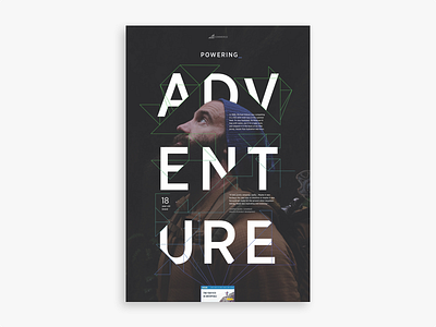 Powering Adventure adventure bigcommerce design graphic pattern poster typography