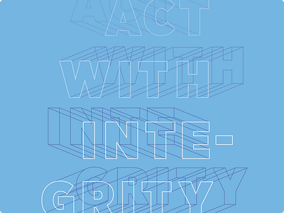 Act with Integrity Poster bigcommerce design graphic pattern poster typography