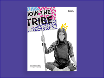 Join The Tribe bigcommerce design graphic pattern poster typography