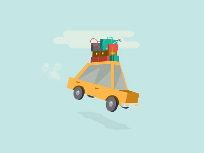 Car Illustration car ecommerce illustration infographic road trip vector