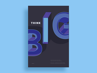 Think Big big bigcommerce poster think big typography