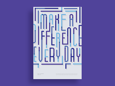Make A Difference bigcommerce difference make a difference maze poster typography